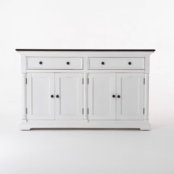 Provence Accent Buffet - Weiß With Dark Braun Top | Marcottestyle