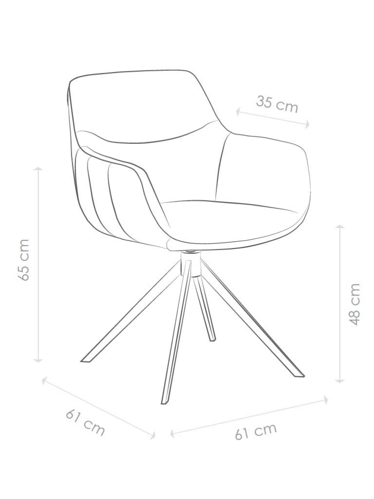 Dining chair Ferrara Bull 15 Brown Sneak 01 Natural - MCS