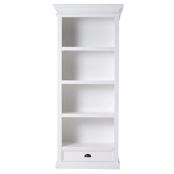 Halifax Medium Bookcase - White | Marcottestyle