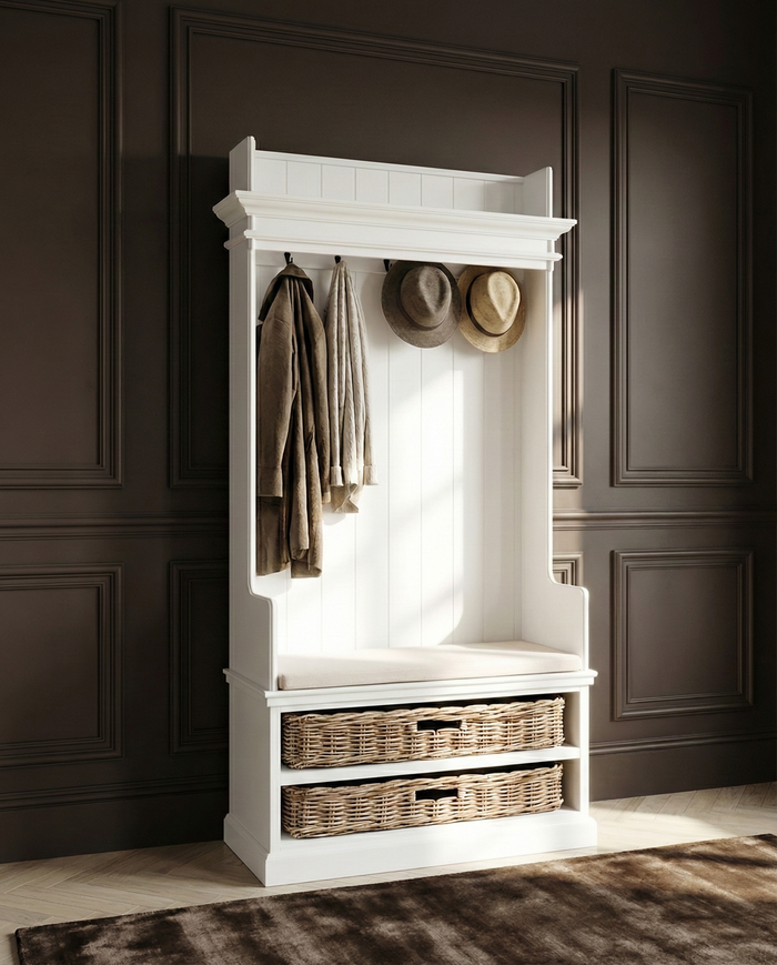 NovaSolo hallway furniture with a wall mounted coat rack