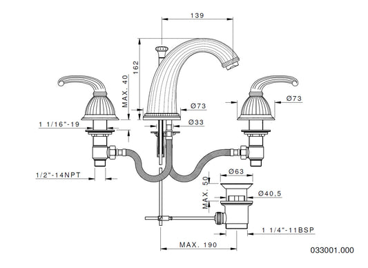 Technical drawing - Bronces Mestre