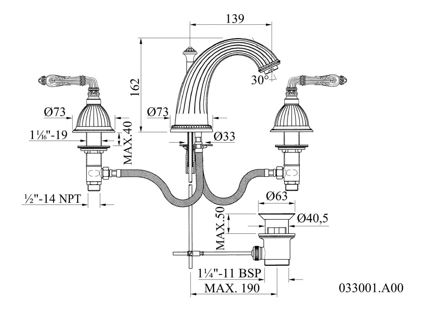 Technical drawing - Bronces Mestre