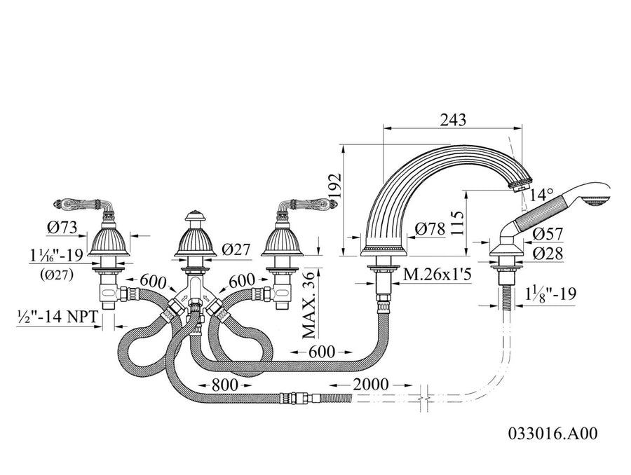 Technical drawing - Bronces Mestre