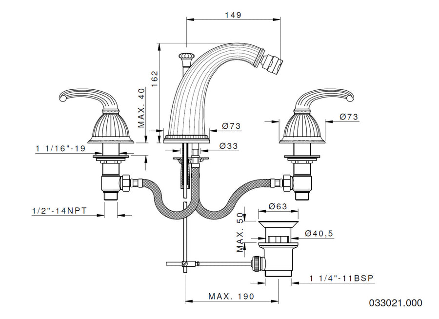 Technical drawing - Bronces Mestre