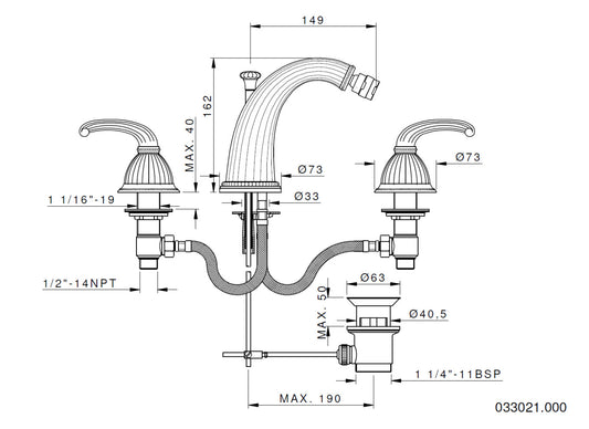 Technical drawing - Bronces Mestre