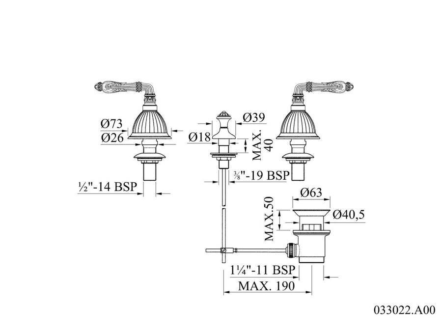 Technical drawing - Bronces Mestre