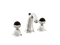 Bronces Mestre Artica Three holes basin set with Swarovski black crystal - 033201-N00