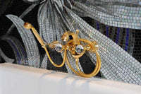 Artica Bath shower set with Swarovski crystal in interior - Bronces Mestre