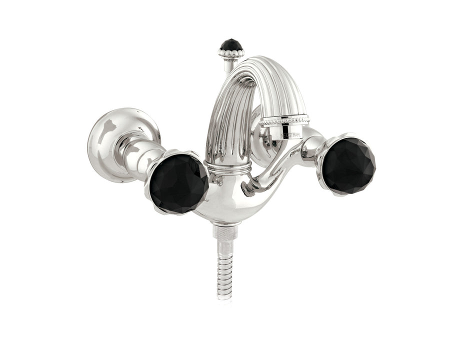 Bronces Mestre Artica Bath shower set with Swarovski black crystal - 033218-N00