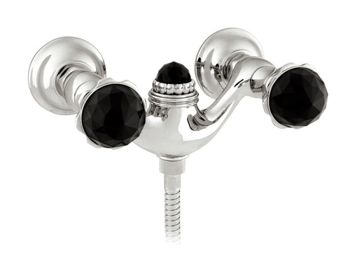 Artica Shower mixer with Swarovski black crystal
