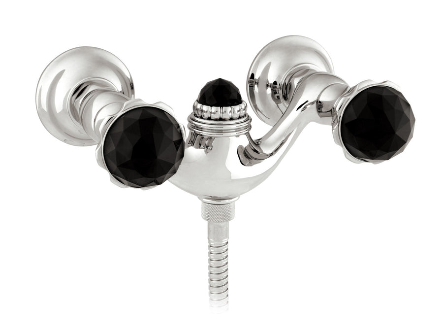 Bronces Mestre Artica Shower mixer with Swarovski black crystal - 033219-NS0