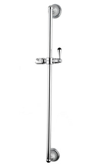 Bronces Mestre Artica Shower sliding bar with holder and Swarovski black crystal - 033224-N00