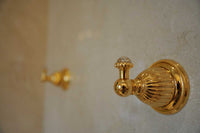 Artica Robe hook with Swarovski crystal in interior - Bronces Mestre