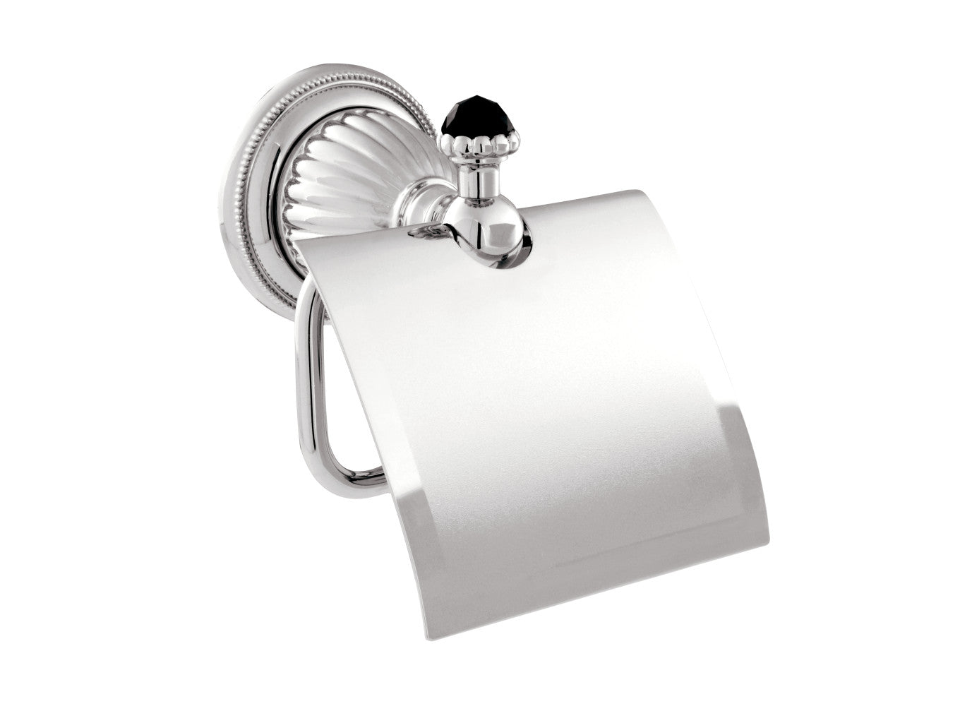 Bronces Mestre Artica Toilet paper holder with Swarovski black crystal - 033277-N00