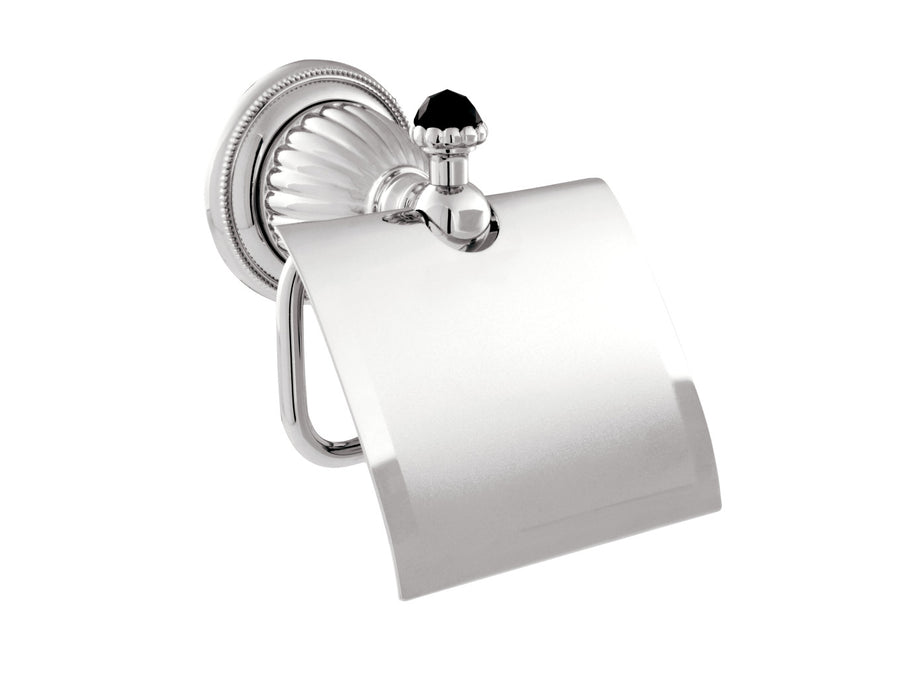 Bronces Mestre Artica Toilet paper holder with Swarovski black crystal - 033277-N00