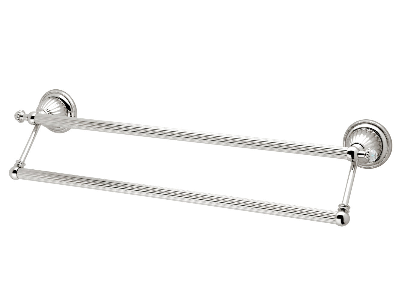 Bronces Mestre Artica Double towel rail 600mm with Swarovski crystal - 033279-000