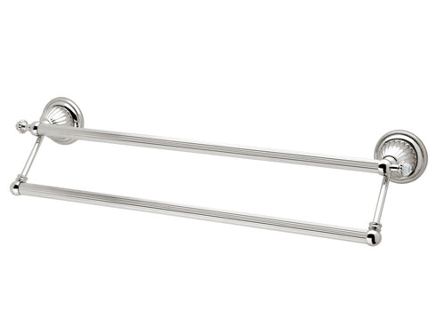 Artica Double towel rail 600mm with Swarovski crystal