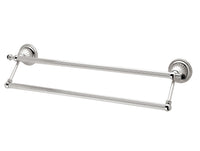 Bronces Mestre Artica Double towel rail 600mm with Swarovski black crystal - 033279-N00