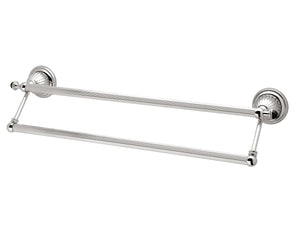 Bronces Mestre Artica Double towel rail 600mm with Swarovski black crystal - 033279-N00