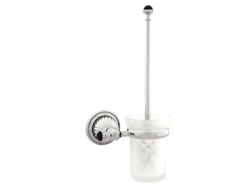Artica Toilet brush holder with Swarovski black crystal