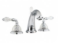 Bronces Mestre Regency Three holes basin set with classical crystal - 033301