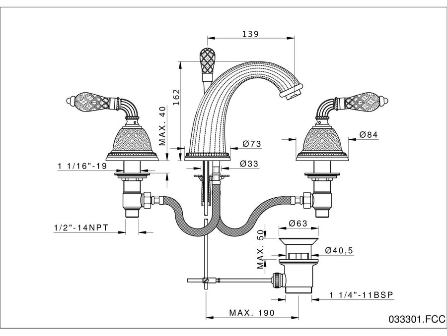 Technical drawing - Bronces Mestre