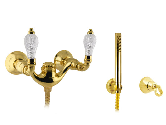 Bronces Mestre Regency Shower set with classical crystal - 033319