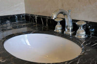 Artica Three holes basin set in interior - Bronces Mestre