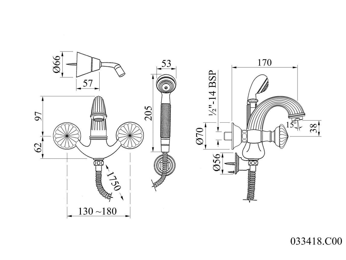 Technical drawing - Bronces Mestre