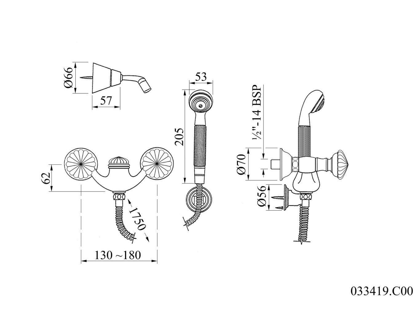 Technical drawing - Bronces Mestre