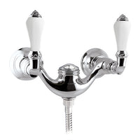Bronces Mestre Adriatica Shower mixer with white porcelain - 033519