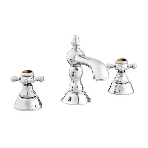 Bronces Mestre Atlantica Precious Three holes basin set with tiger eye stone - 035001