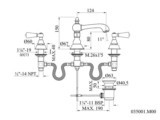 Technical drawing - Bronces Mestre