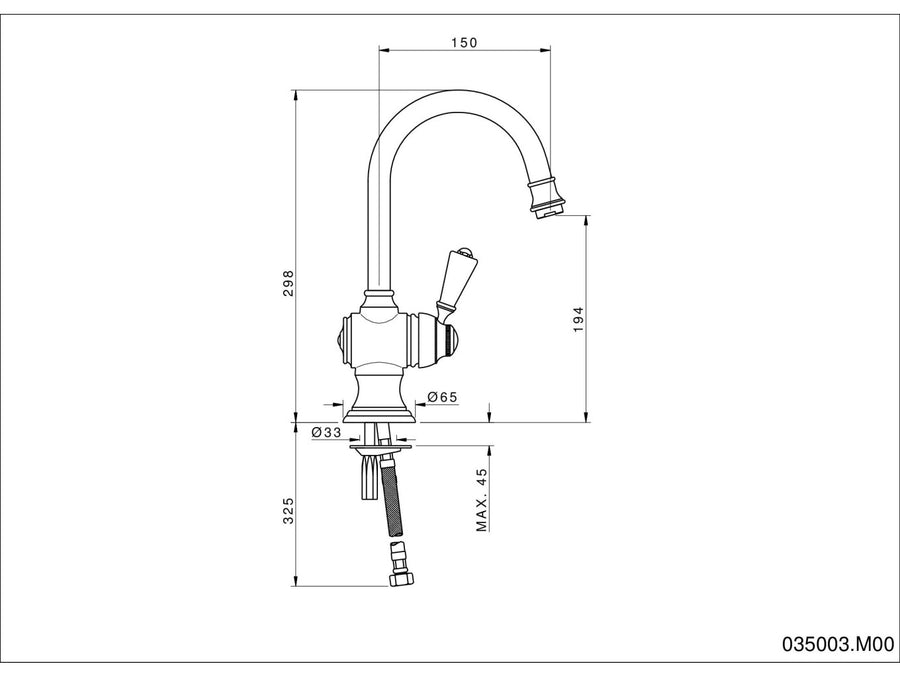 Technical drawing - Bronces Mestre