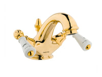 Bronces Mestre Retro One hole basin mixer with porcelain - 035005-M00