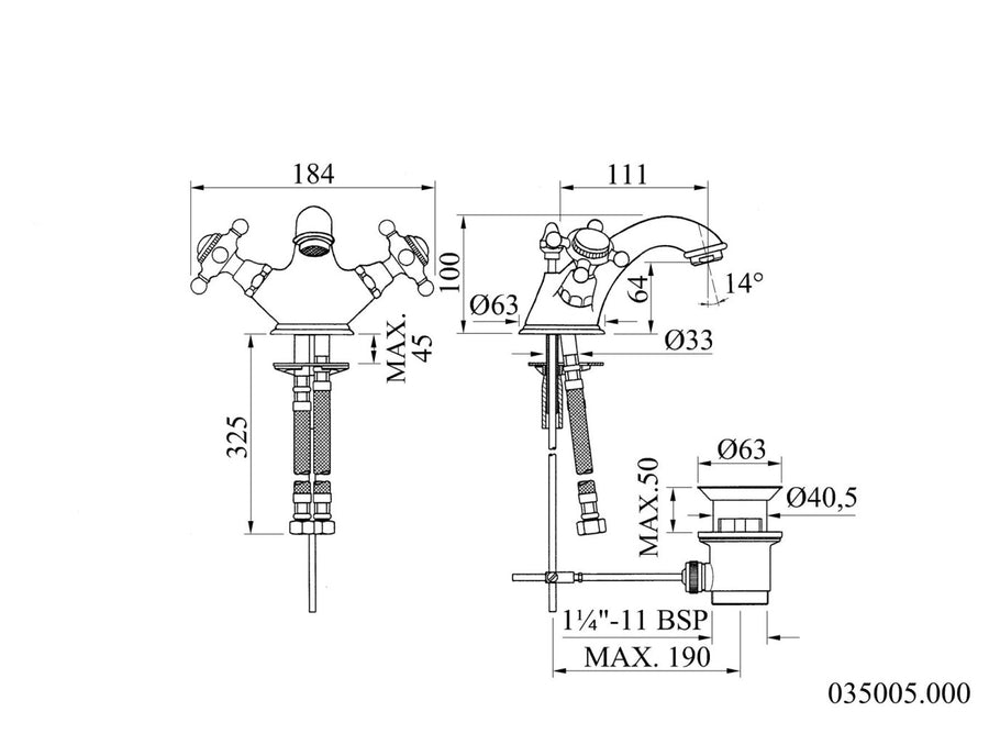 Technical drawing - Bronces Mestre