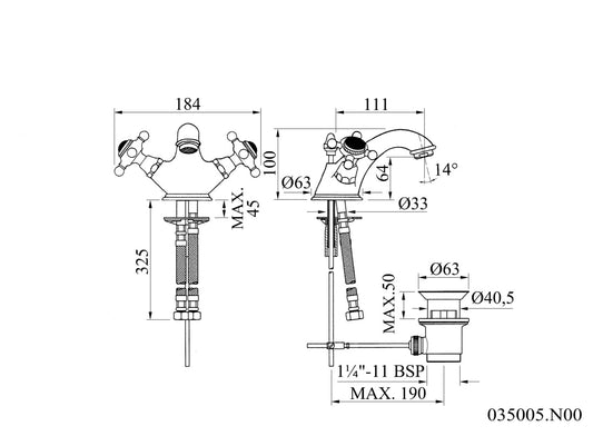 Technical drawing - Bronces Mestre
