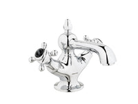 Bronces Mestre Retro One hole basin mixer with black porcelain - 035006-N00