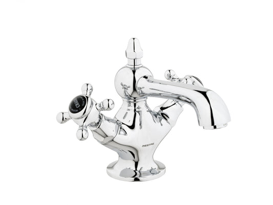 Bronces Mestre Retro One hole basin mixer with black porcelain - 035006-N00