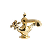 Bronces Mestre Atlantica Precious One hole basin mixer with tiger eye stone - 035006