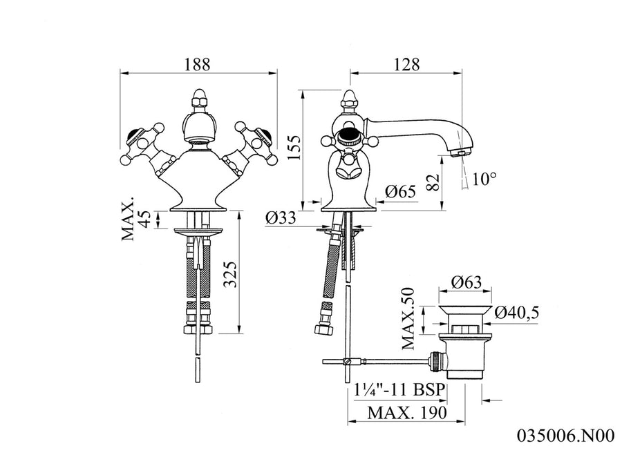 Technical drawing - Bronces Mestre
