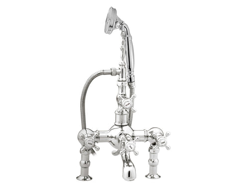 Retro Bath shower set for deck with porcelain
