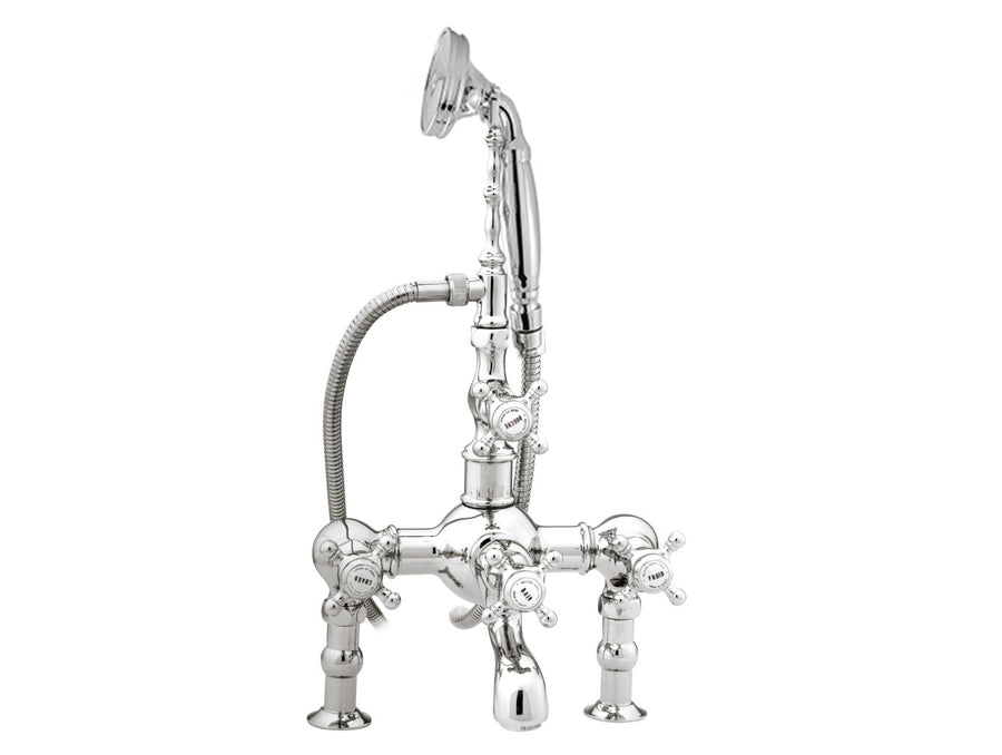 Bronces Mestre Retro Bath shower set for deck with porcelain - 035011-000