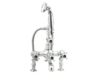 Bronces Mestre Retro Bath shower set for deck with black porcelain - 035011-N00