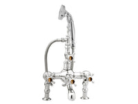 Bronces Mestre Atlantica Precious Bath shower set for deck with tiger eye stone - 035011