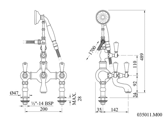 Technical drawing - Bronces Mestre