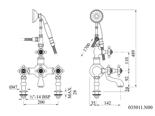 Technical drawing - Bronces Mestre