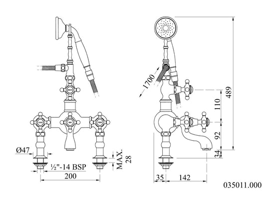 Technical drawing - Bronces Mestre
