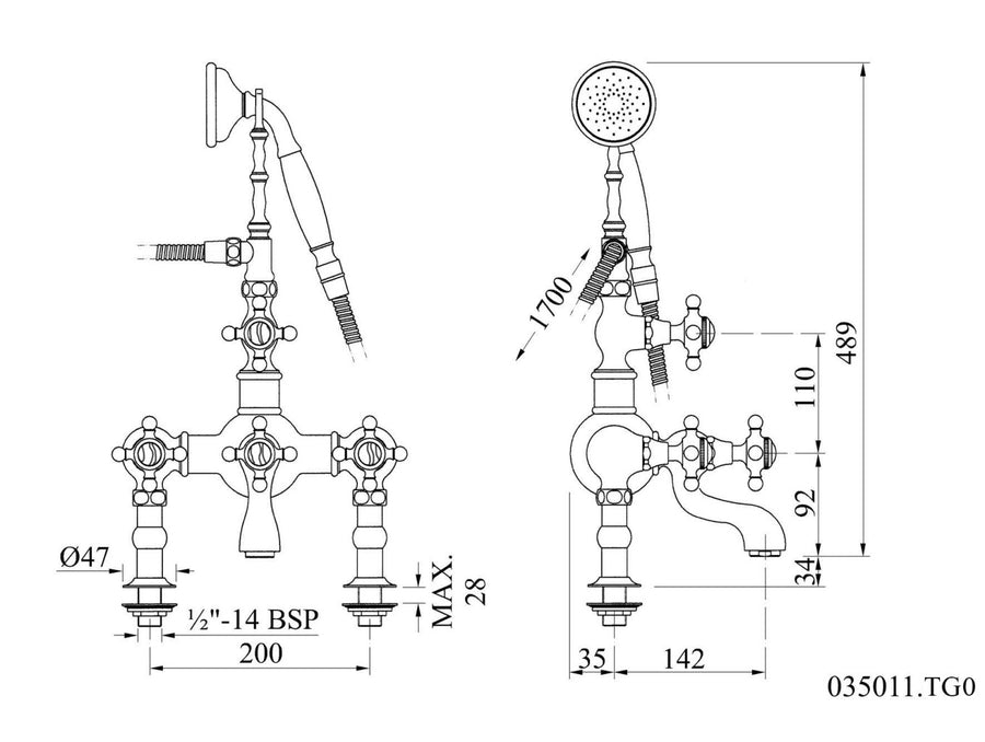 Technical drawing - Bronces Mestre