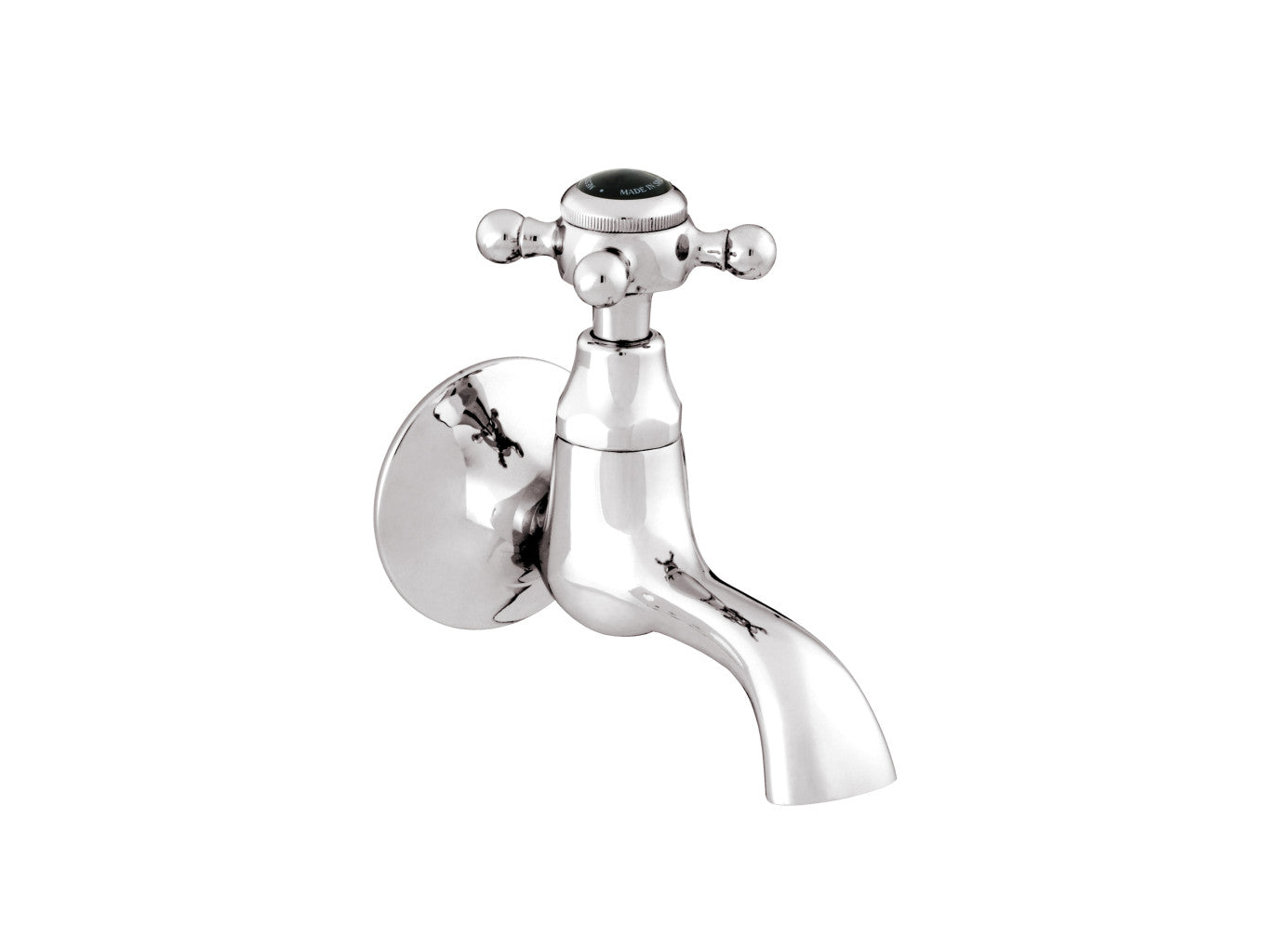 Bronces Mestre Retro Single wall spout with black porcelain - 035015-N00